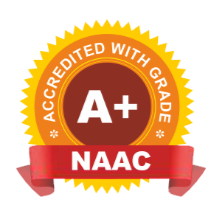 NAAC A+ accreditation logo — National Assessment and Accreditation Council, India