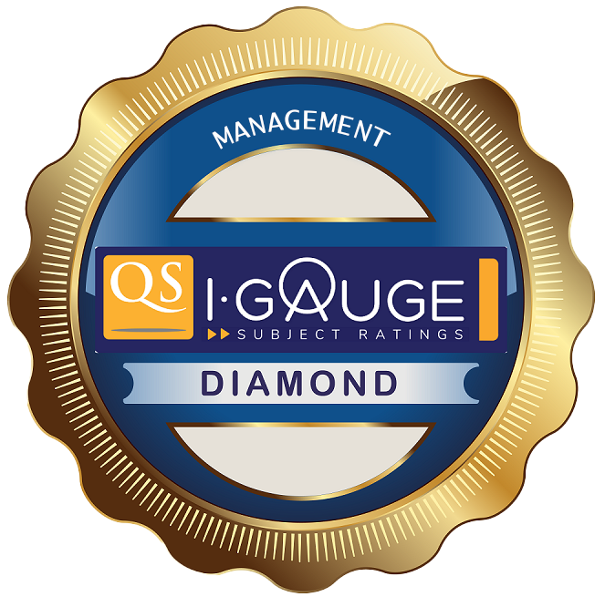 QS I-GAUGE Diamond rating logo — Quacquarelli Symonds ranking for Alliance University